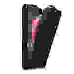 Cadorabo Hülle für HTC Desire 10 LIFESTYLE / Desire 825 Schutz Hülle in Schwarz Flip Etui Handyhülle Case Cover