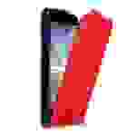 Cadorabo Hülle für Huawei Y6 PRO 2017 Schutz Hülle in Rot Flip Etui Handyhülle Case Cover