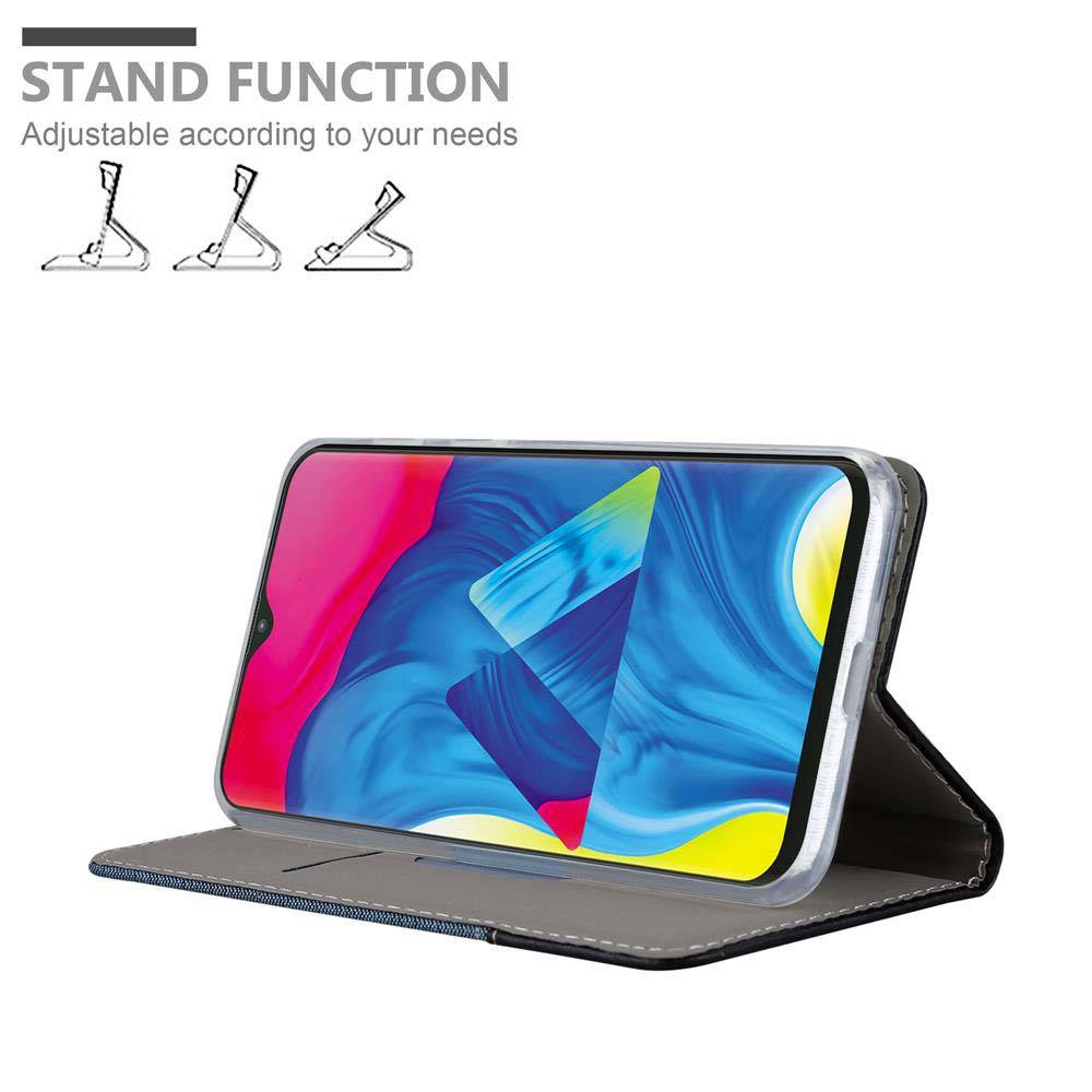 Cadorabo Hülle für Samsung Galaxy A10 / M10 Schutzhülle in Blau Handy Hülle Etui Book Case Cover