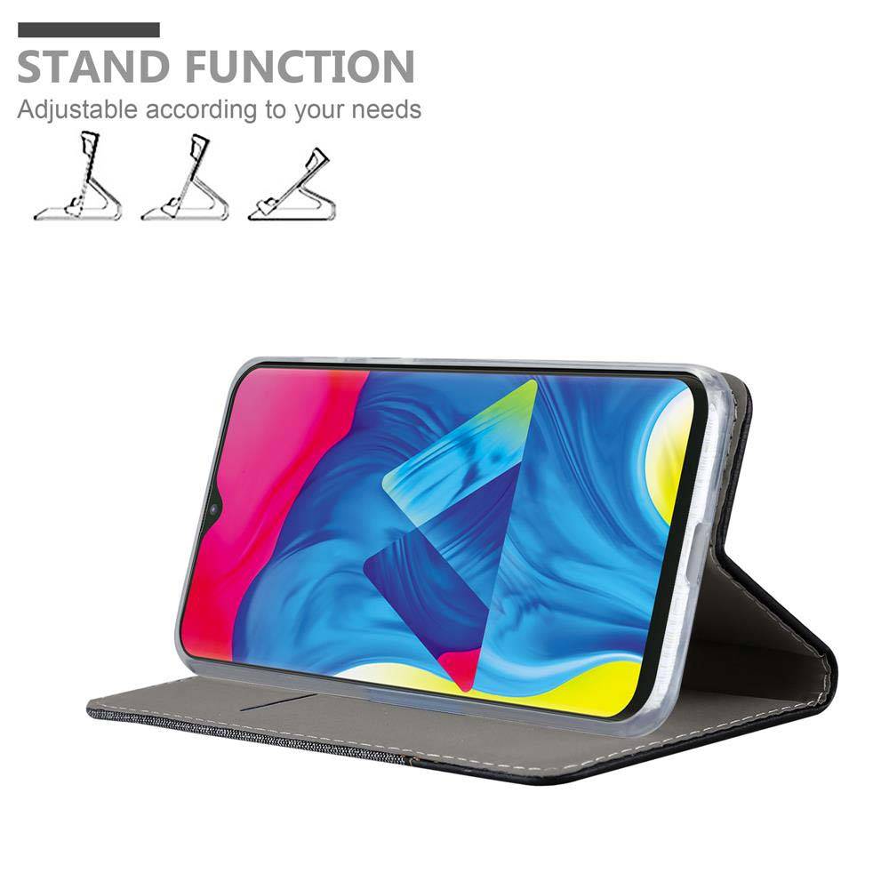 Cadorabo Hülle für Samsung Galaxy A10 / M10 Schutzhülle in Grau Handy Hülle Etui Book Case Cover