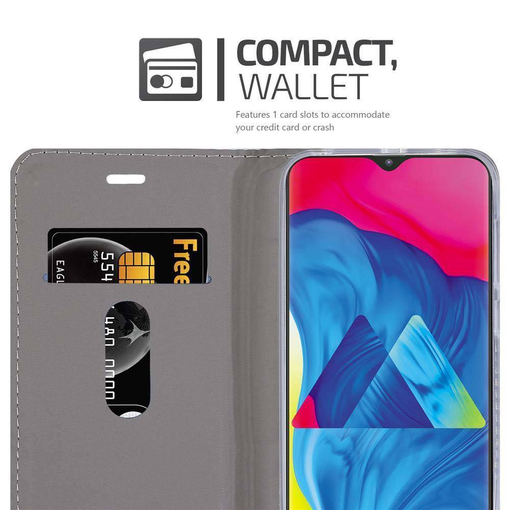 Cadorabo Hülle für Samsung Galaxy A10 / M10 Schutzhülle in Grau Handy Hülle Etui Book Case Cover
