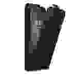 Cadorabo Hülle für Sony Xperia L2 Schutz Hülle in Schwarz Flip Etui Handyhülle Case Cover