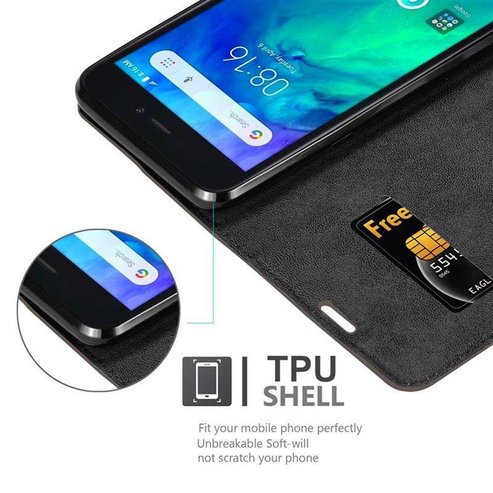 Cadorabo Hülle für Xiaomi RedMi GO Schutz Hülle in Braun Handyhülle Etui Case Cover Magnetverschluss