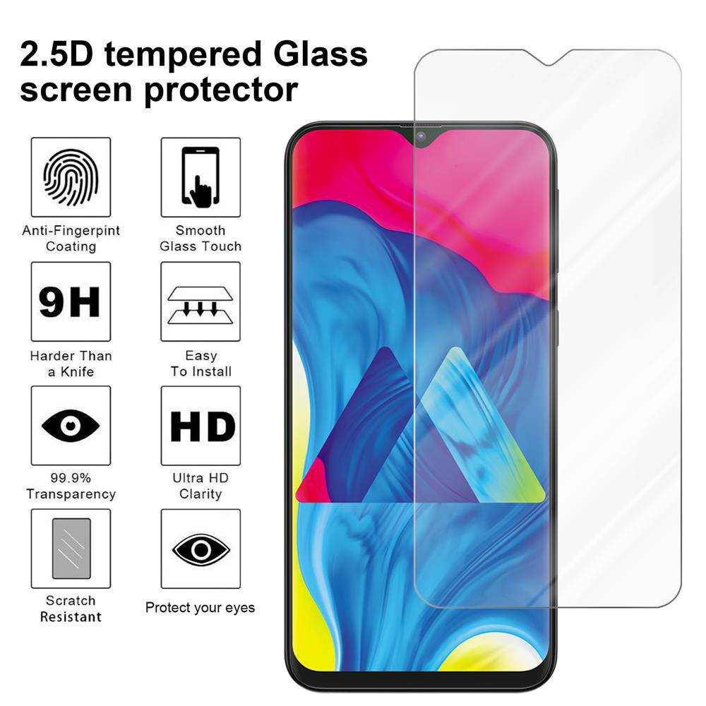Cadorabo Panzer Folie für Samsung Galaxy M10 Schutzfolie in Transparent Gehärtetes Tempered Display-Schutzglas