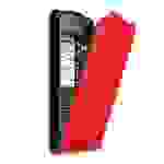 Cadorabo Hülle für Blackberry Q10 Schutz Hülle in Rot Flip Etui Handyhülle Case Cover