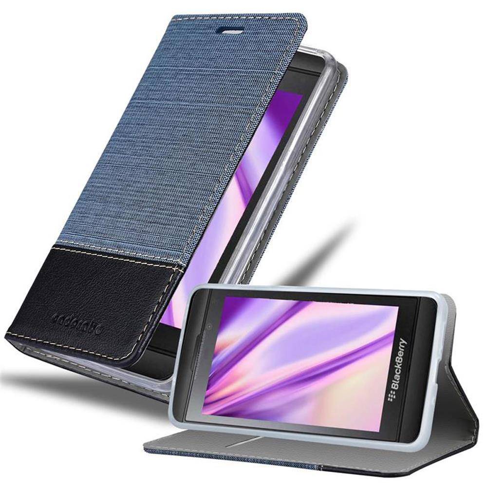 Cadorabo Hülle für Blackberry Z10 Schutzhülle in Blau Handy Hülle Etui Book Case Cover