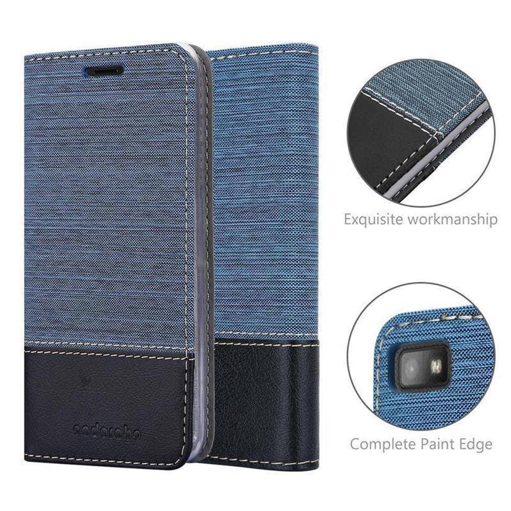 Cadorabo Hülle für Blackberry Z10 Schutzhülle in Blau Handy Hülle Etui Book Case Cover