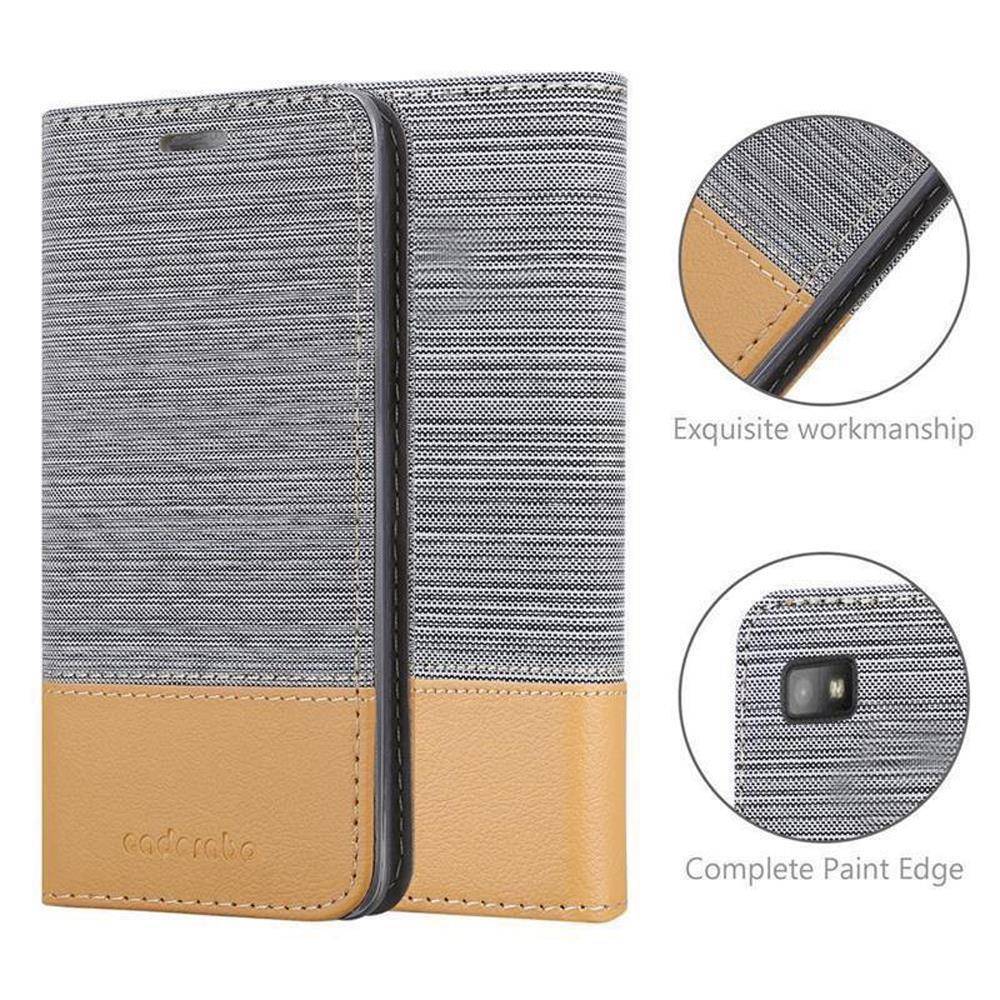 Cadorabo Hülle für Blackberry Z10 Schutzhülle in Grau Handy Hülle Etui Book Case Cover