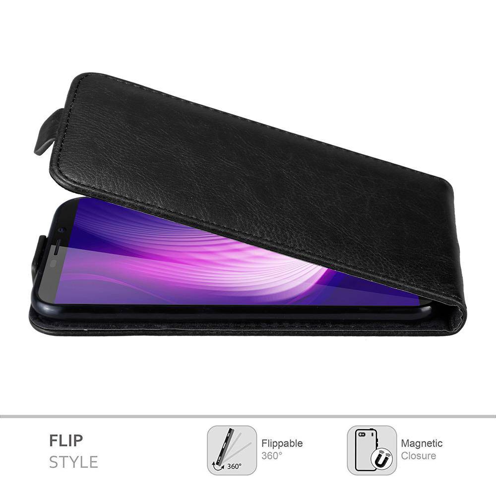 Cadorabo Hülle für Cubot NOVA Schutz Hülle in Schwarz Flip Etui Handyhülle Case Cover