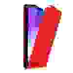 Cadorabo Hülle für Cubot POWER Schutz Hülle in Rot Flip Etui Handyhülle Case Cover