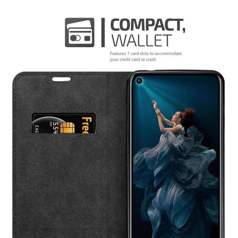 Cadorabo Hülle für Honor 20 PRO Schutz Hülle in Rot Handyhülle Etui Case Cover Magnetverschluss