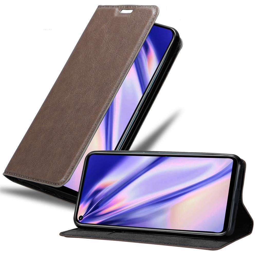 Cadorabo Hülle für Honor 20 PRO Schutz Hülle in Braun Handyhülle Etui Case Cover Magnetverschluss