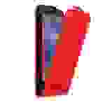 Cadorabo Hülle für Lenovo K6 / K6 POWER Schutz Hülle in Rot Flip Etui Handyhülle Case Cover