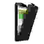 Cadorabo Hülle für OnePlus 2 Schutz Hülle in Schwarz Flip Etui Handyhülle Case Cover