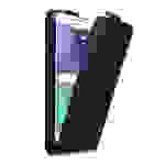Cadorabo Hülle für Samsung Galaxy J7 2015 Schutz Hülle in Schwarz Flip Etui Handyhülle Case Cover