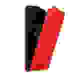 Cadorabo Hülle für Sony Xperia XZ2 COMPACT Schutz Hülle in Rot Flip Etui Handyhülle Case Cover