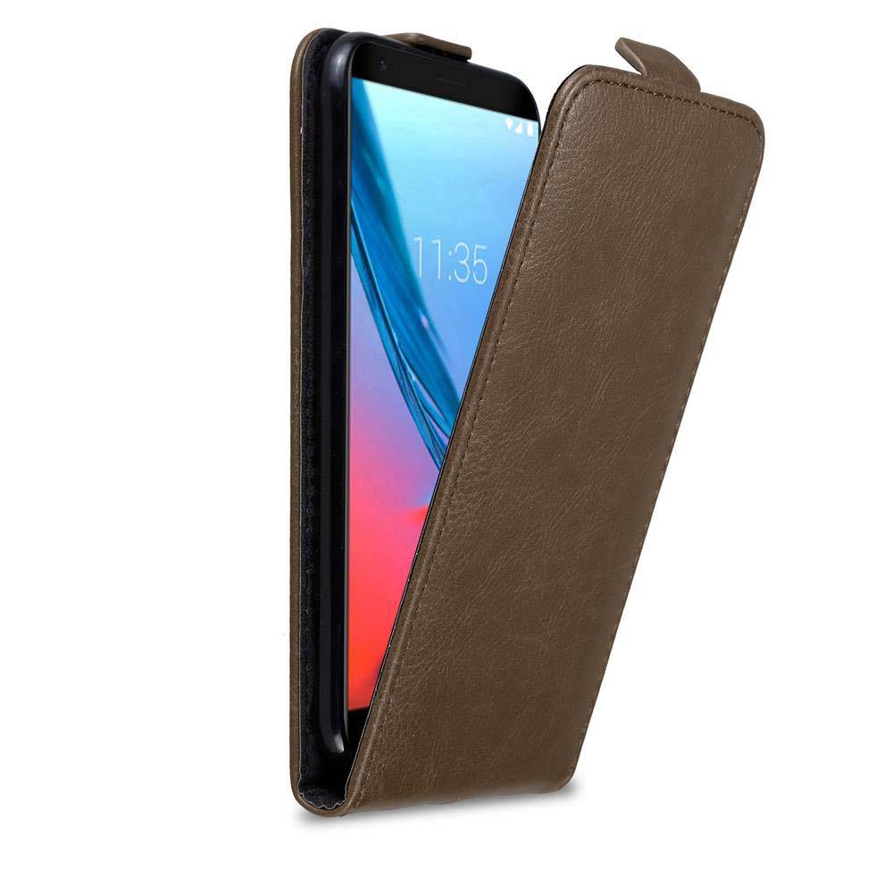 Cadorabo Hülle für ZTE Blade V9 Schutz Hülle in Braun Flip Etui Handyhülle Case Cover