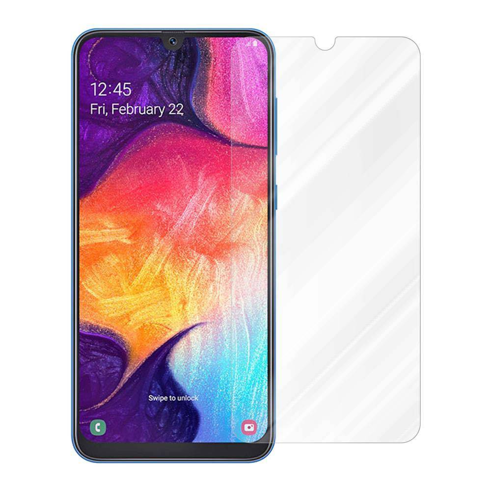 Cadorabo Panzer Folie für Samsung Galaxy A50 Schutzfolie in Transparent Gehärtetes Tempered Display-Schutzglas