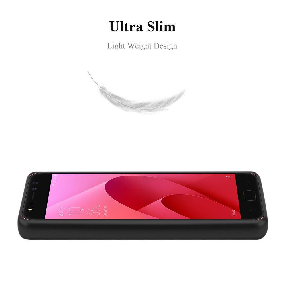 Cadorabo Schutzhülle für Asus ZenFone 4 Selfie PRO Hülle in Schwarz Handyhülle TPU Silikon Etui Cover Case