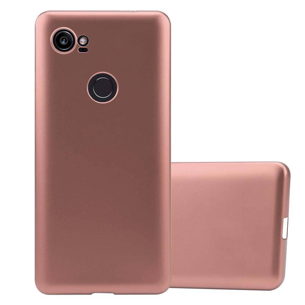 Cadorabo Schutzhülle für Google PIXEL 2 XL Hülle in Rosa Handyhülle TPU Silikon Etui Cover Case