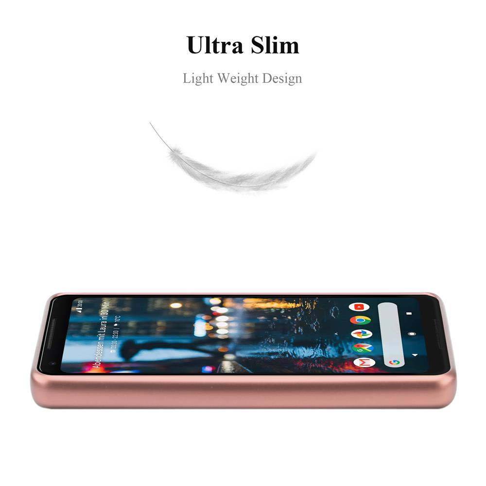 Cadorabo Schutzhülle für Google PIXEL 2 XL Hülle in Rosa Handyhülle TPU Silikon Etui Cover Case
