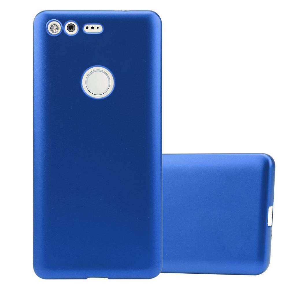 Cadorabo Schutzhülle für Google PIXEL Hülle in Blau Handyhülle TPU Silikon Etui Cover Case