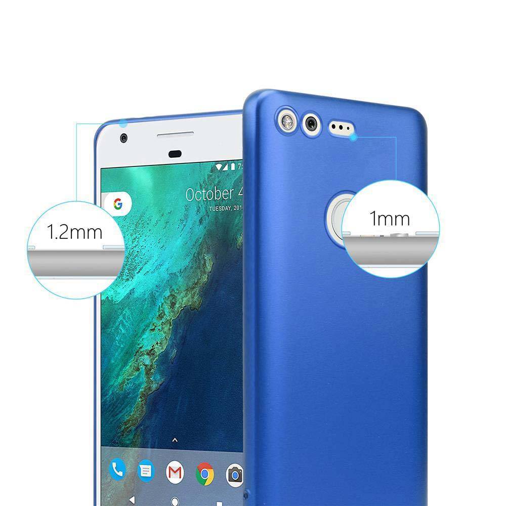 Cadorabo Schutzhülle für Google PIXEL Hülle in Blau Handyhülle TPU Silikon Etui Cover Case