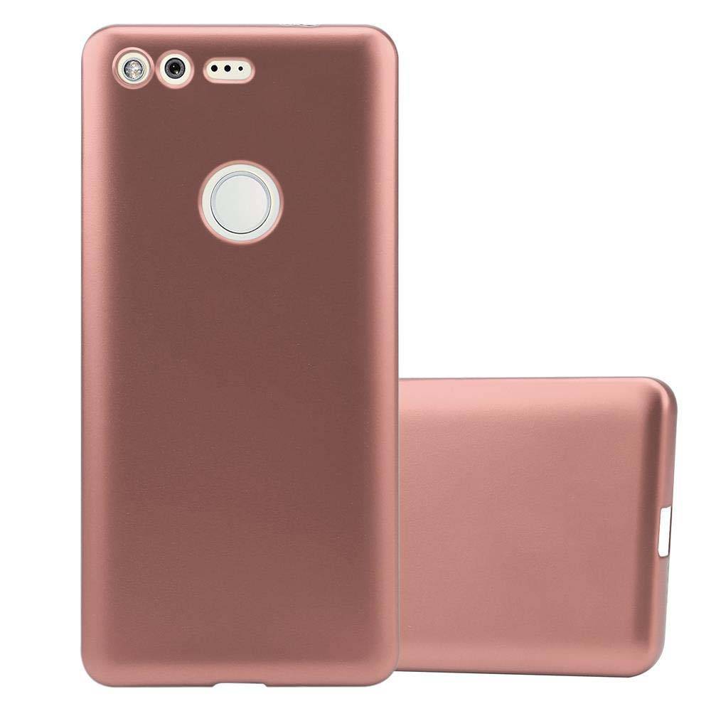 Cadorabo Schutzhülle für Google PIXEL Hülle in Rosa Handyhülle TPU Silikon Etui Cover Case