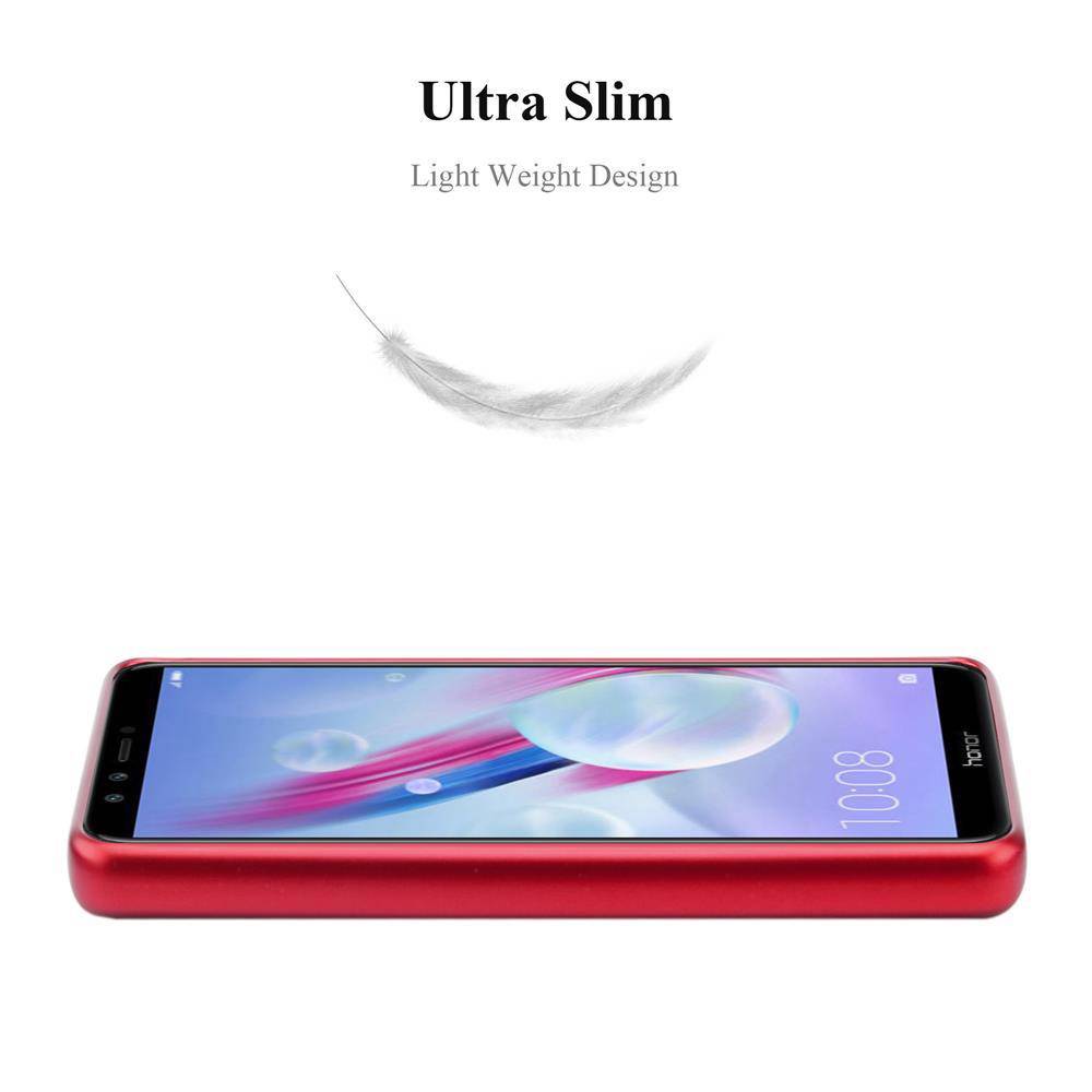 Cadorabo Schutzhülle für Honor 9 LITE Hülle in Rot Handyhülle TPU Silikon Etui Cover Case
