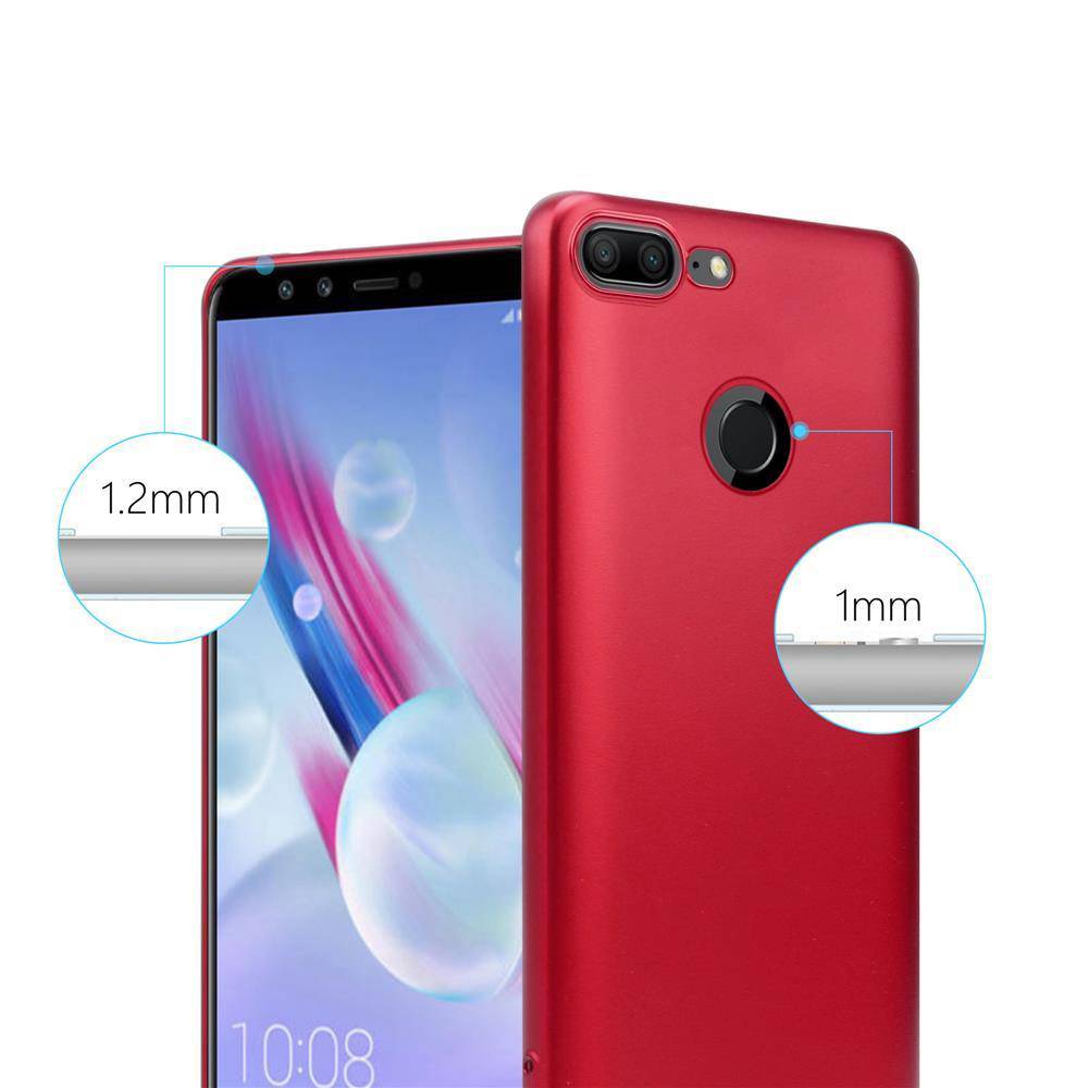 Cadorabo Schutzhülle für Honor 9 LITE Hülle in Rot Handyhülle TPU Silikon Etui Cover Case