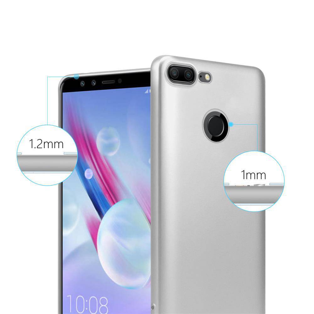 Cadorabo Schutzhülle für Honor 9 LITE Hülle in Silber Handyhülle TPU Silikon Etui Cover Case