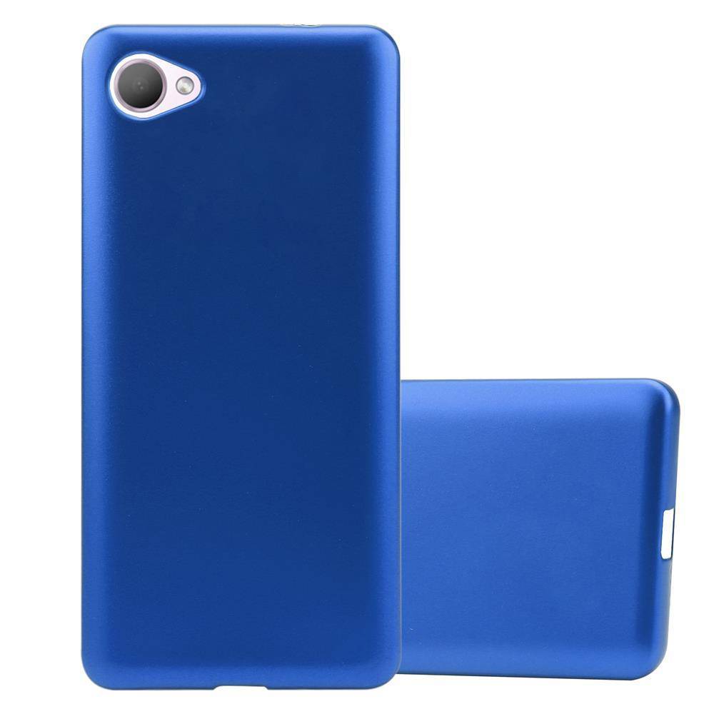 Cadorabo Schutzhülle für HTC Desire 12 Hülle in Blau Handyhülle TPU Silikon Etui Cover Case