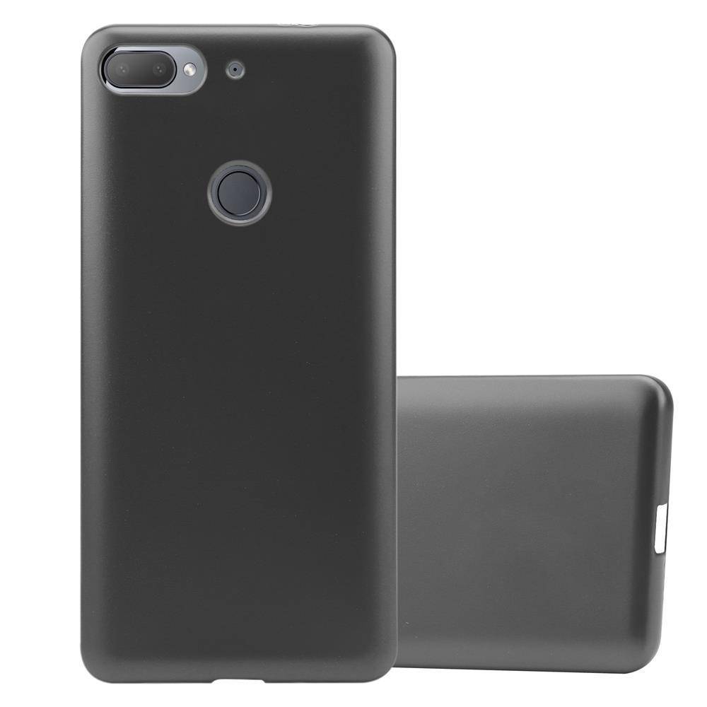 Cadorabo Schutzhülle für HTC Desire 12 PLUS Hülle in Grau Handyhülle TPU Silikon Etui Cover Case
