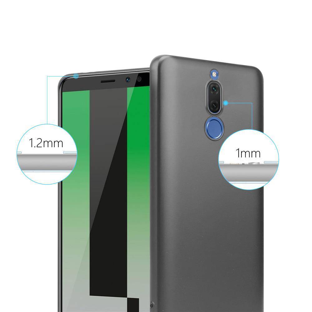 Cadorabo Schutzhülle für Huawei MATE 10 LITE Hülle in Grau Handyhülle TPU Silikon Etui Cover Case