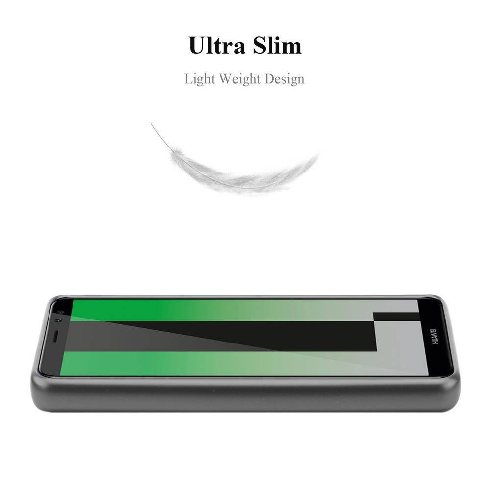 Cadorabo Schutzhülle für Huawei MATE 10 LITE Hülle in Grau Handyhülle TPU Silikon Etui Cover Case