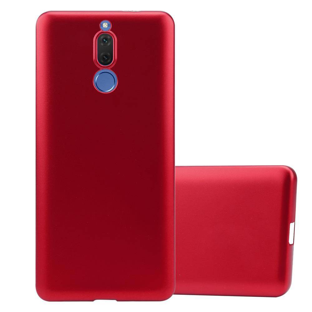 Cadorabo Schutzhülle für Huawei MATE 10 LITE Hülle in Rot Handyhülle TPU Silikon Etui Cover Case