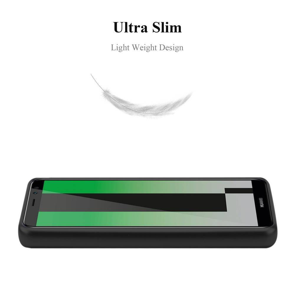 Cadorabo Schutzhülle für Huawei MATE 10 LITE Hülle in Schwarz Handyhülle TPU Silikon Etui Cover Case