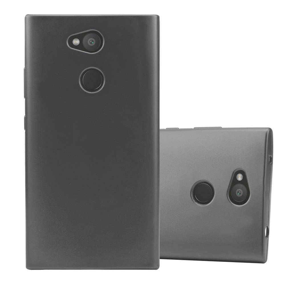 Cadorabo Schutzhülle für Sony Xperia L2 Hülle in Grau Handyhülle TPU Silikon Etui Cover Case