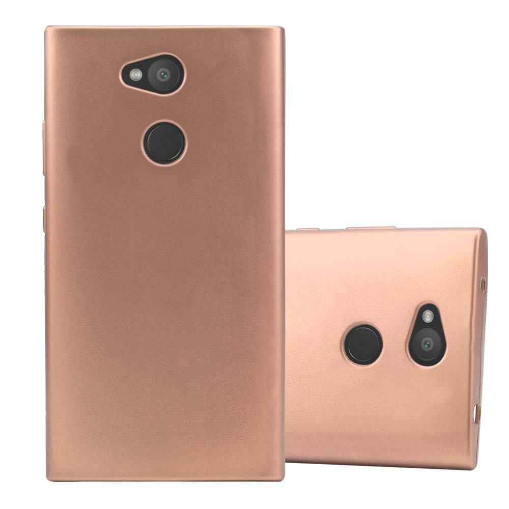 Cadorabo Schutzhülle für Sony Xperia L2 Hülle in Rosa Handyhülle TPU Silikon Etui Cover Case