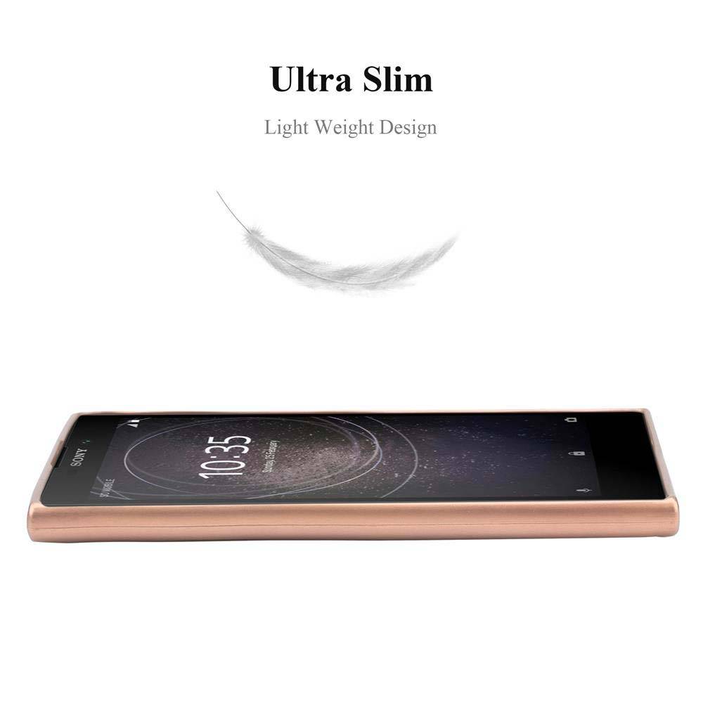 Cadorabo Schutzhülle für Sony Xperia L2 Hülle in Rosa Handyhülle TPU Silikon Etui Cover Case