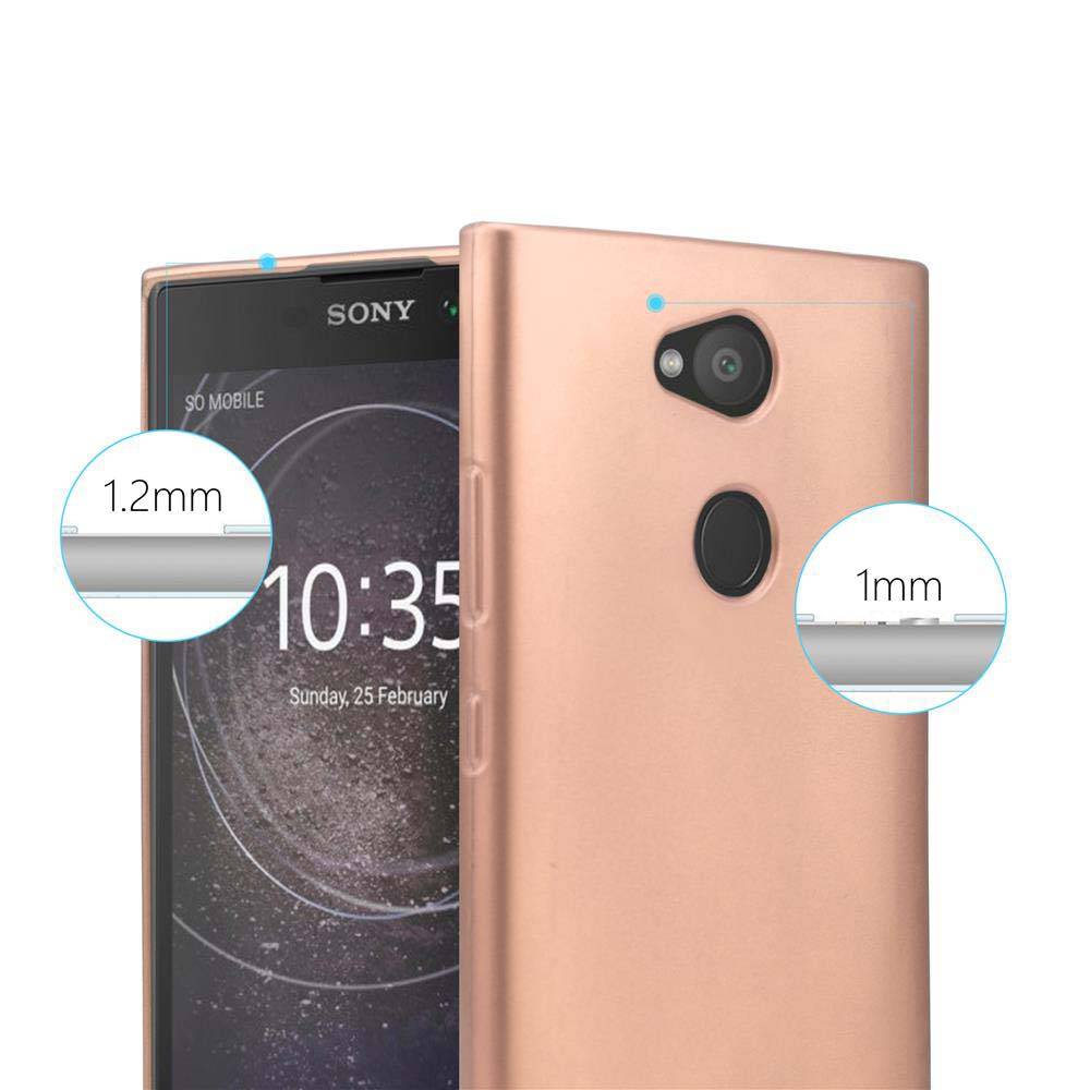 Cadorabo Schutzhülle für Sony Xperia L2 Hülle in Rosa Handyhülle TPU Silikon Etui Cover Case