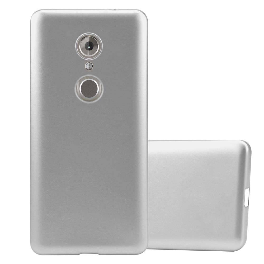 Cadorabo Schutzhülle für ZTE Axon 7 MINI Hülle in Silber Handyhülle TPU Silikon Etui Cover Case
