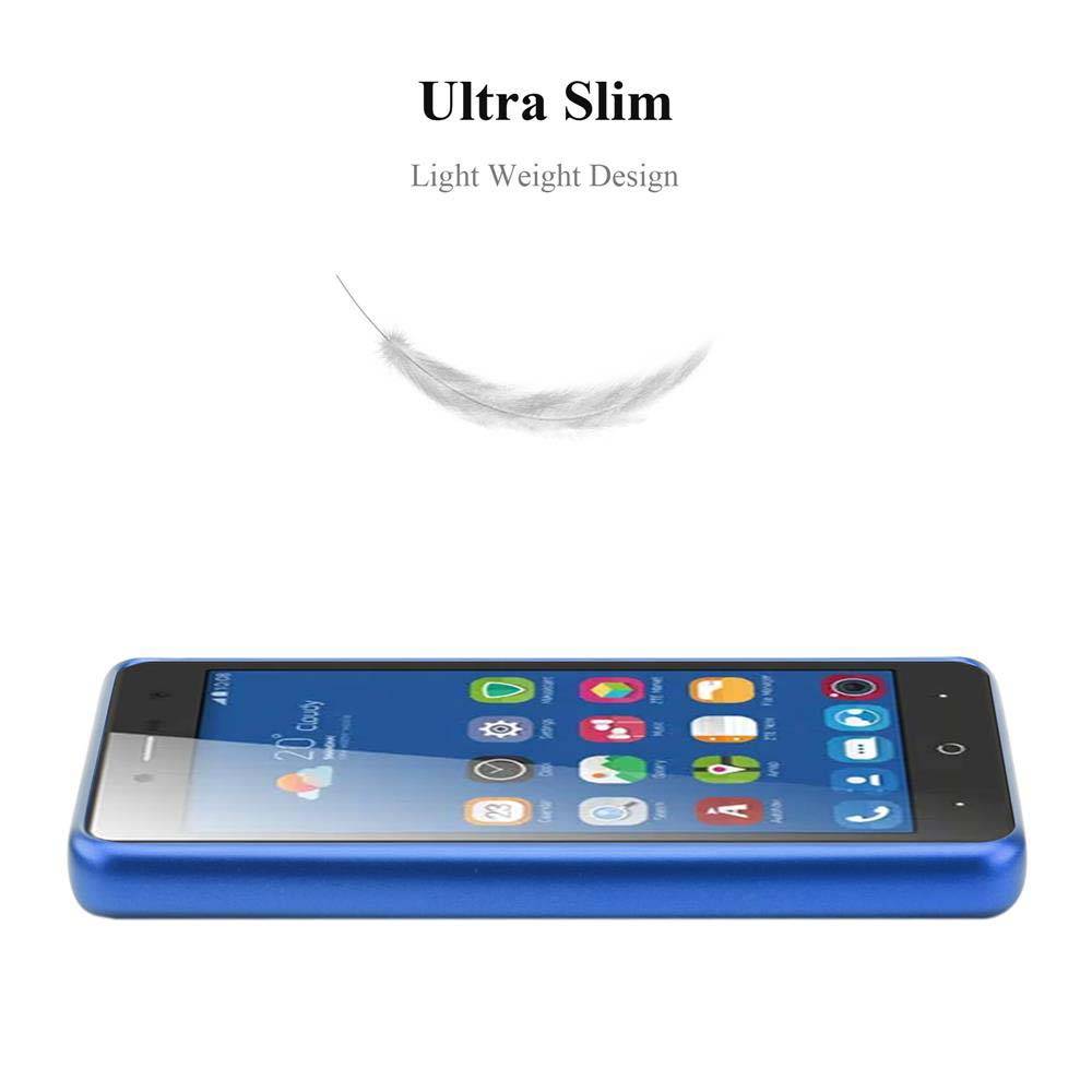 Cadorabo Schutzhülle für ZTE Blade L7 Hülle in Blau Handyhülle TPU Silikon Etui Cover Case