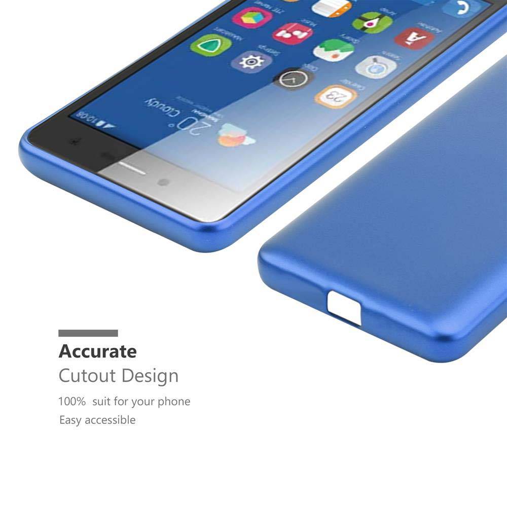 Cadorabo Schutzhülle für ZTE Blade L7 Hülle in Blau Handyhülle TPU Silikon Etui Cover Case