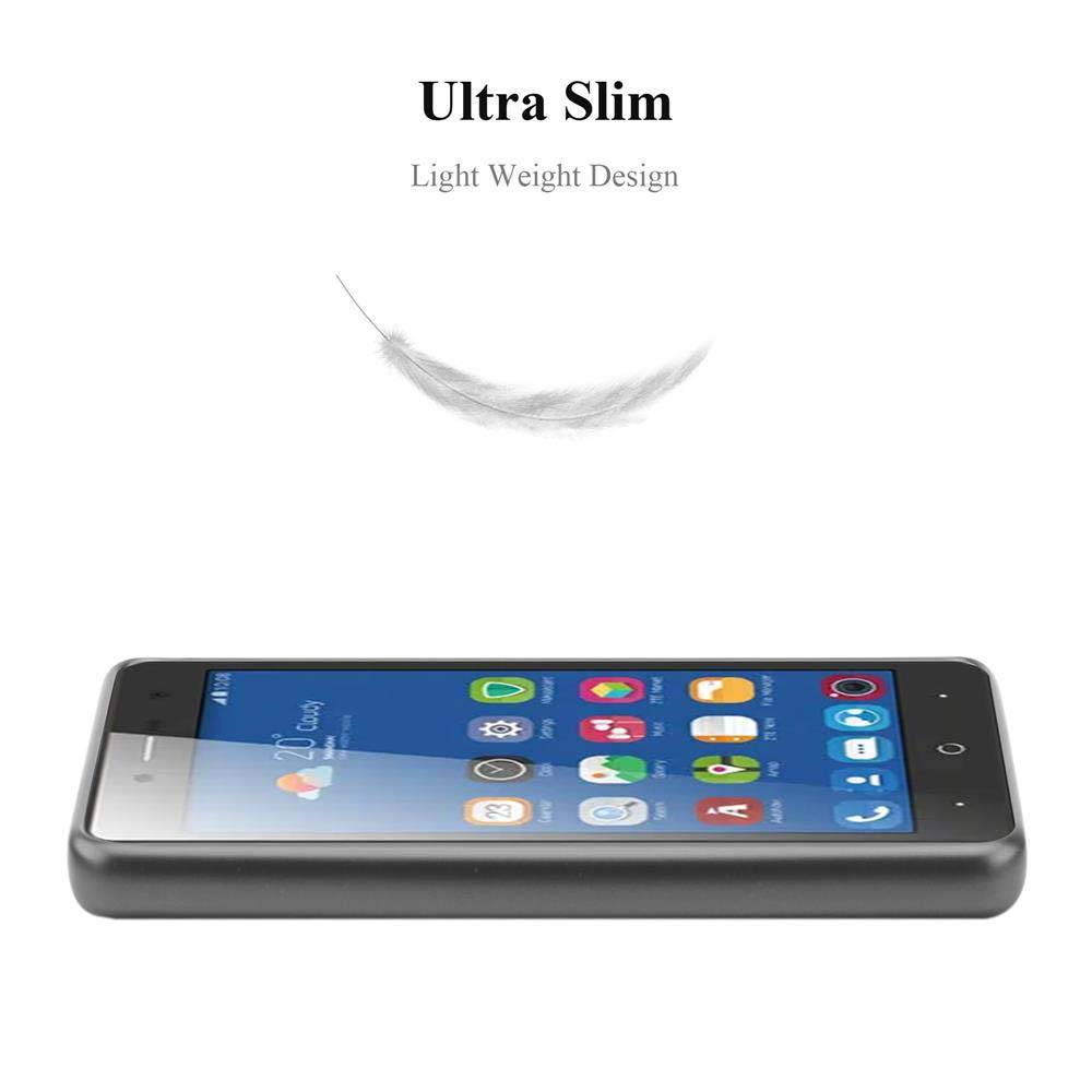 Cadorabo Schutzhülle für ZTE Blade L7 Hülle in Grau Handyhülle TPU Silikon Etui Cover Case