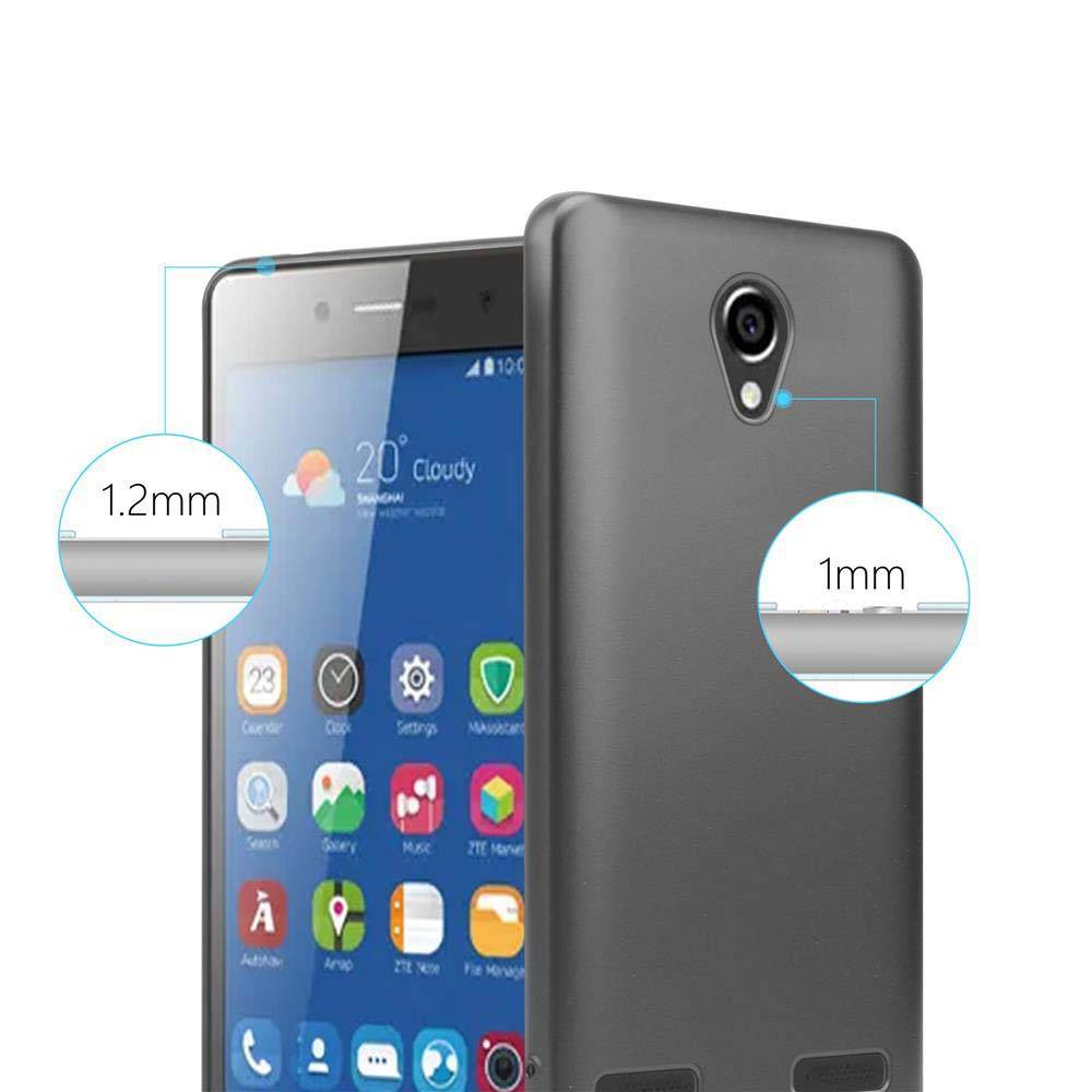 Cadorabo Schutzhülle für ZTE Blade L7 Hülle in Grau Handyhülle TPU Silikon Etui Cover Case