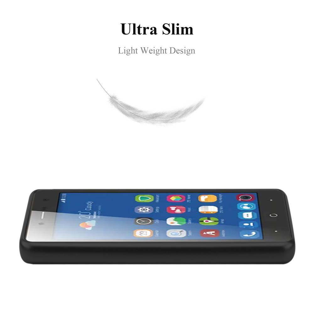 Cadorabo Schutzhülle für ZTE Blade L7 Hülle in Schwarz Handyhülle TPU Silikon Etui Cover Case
