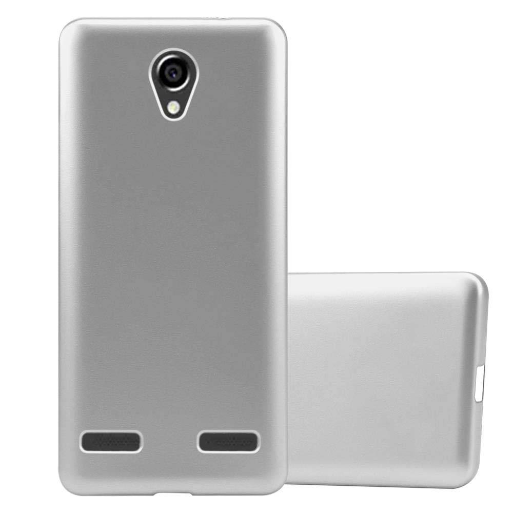 Cadorabo Schutzhülle für ZTE Blade L7 Hülle in Silber Handyhülle TPU Silikon Etui Cover Case