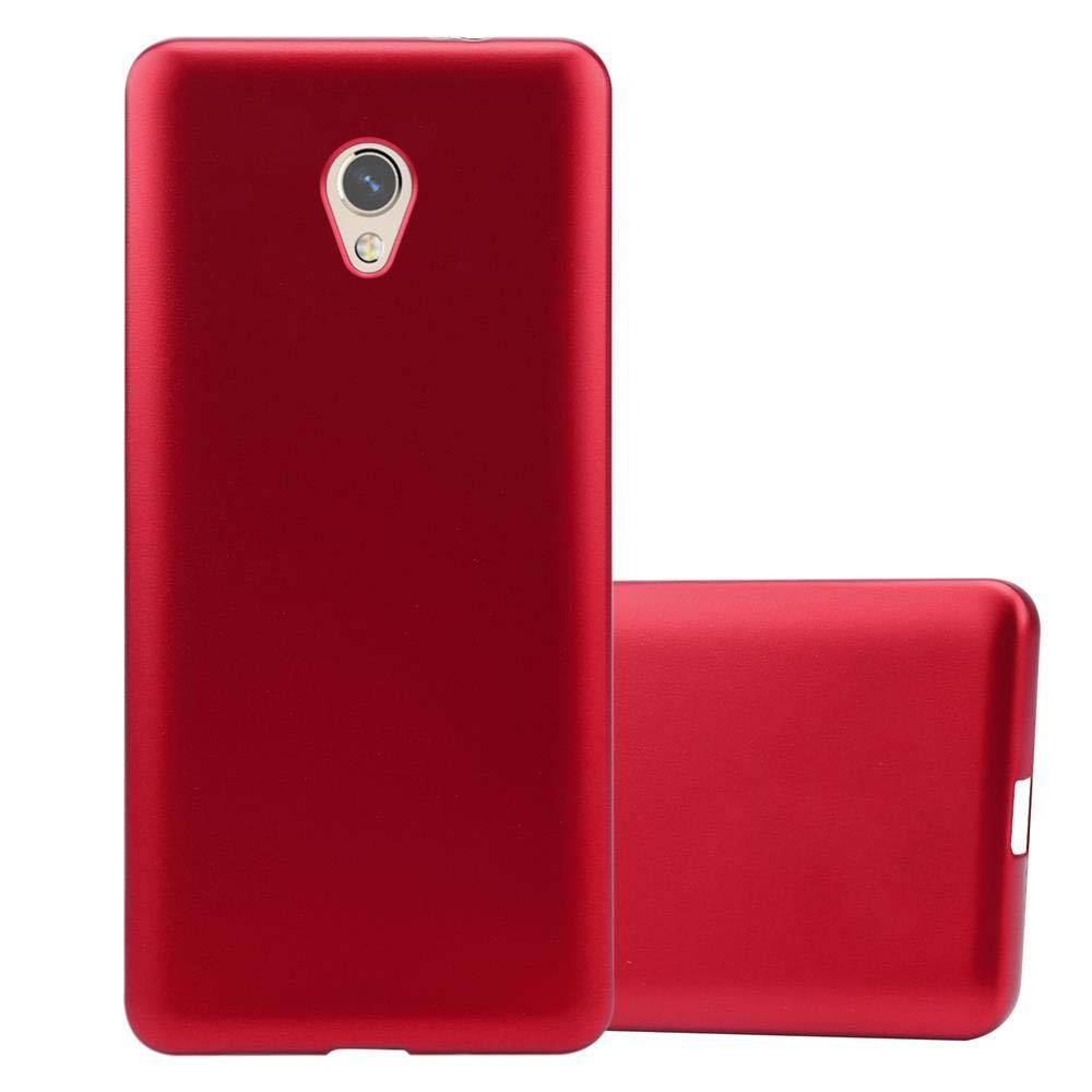 Cadorabo Schutzhülle für ZTE Blade V7 Hülle in Rot Handyhülle TPU Silikon Etui Cover Case