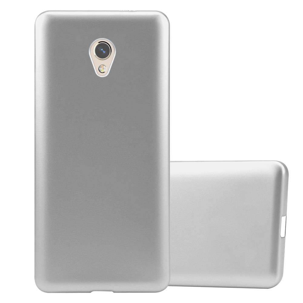 Cadorabo Schutzhülle für ZTE Blade V7 Hülle in Silber Handyhülle TPU Silikon Etui Cover Case